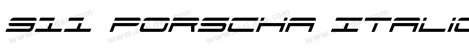 911 Porscha Italic字体转换